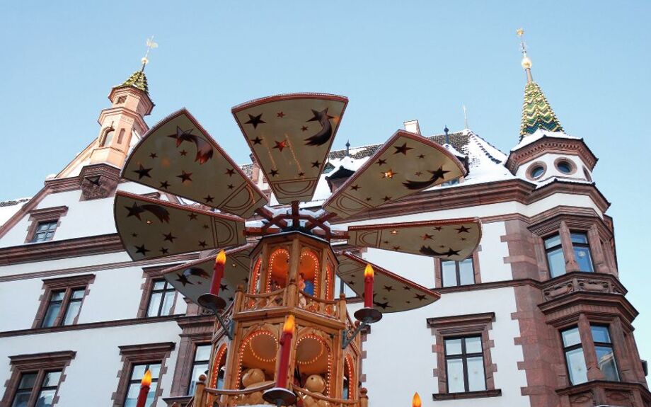 Weihnachtsmarkt in Leipzig, Deutschland