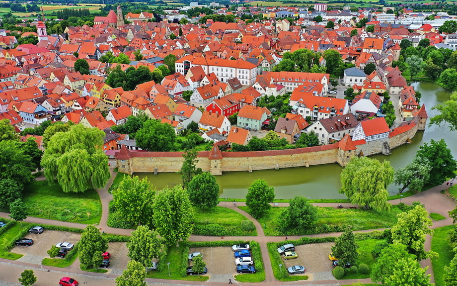 Luftbild von Weißenburg in Bayern