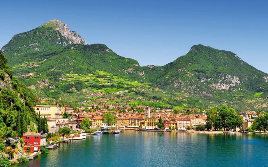 Riva del Garda in der Provinz Trentino am Gardasee, Italien