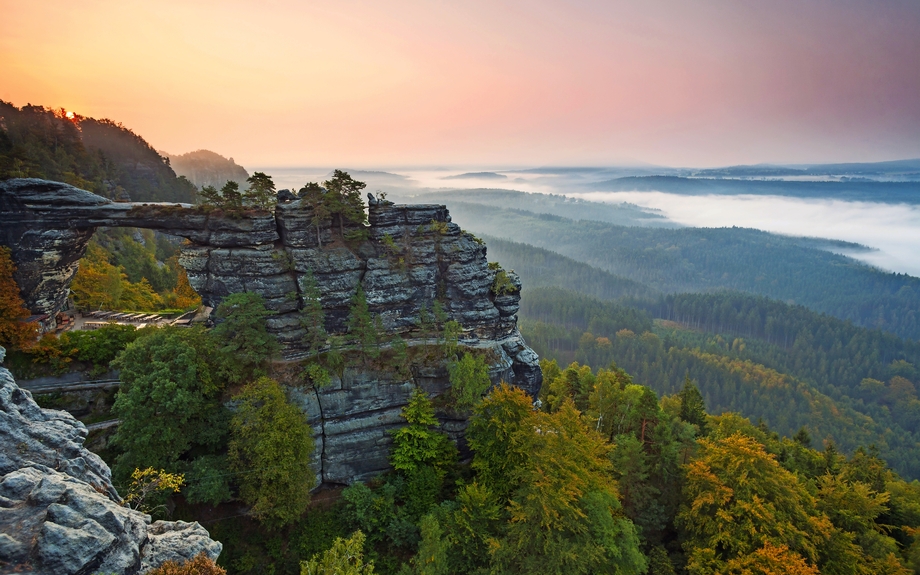 Sonnenaufgang am Prebischtor