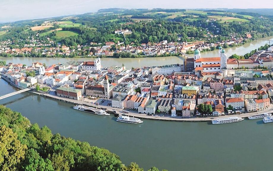 Bilck auf die Altstadt von Passau