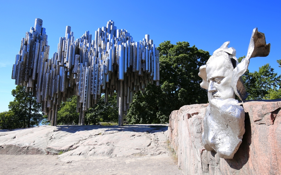 Sibelius-Denkmal in Helsinki, Finnland