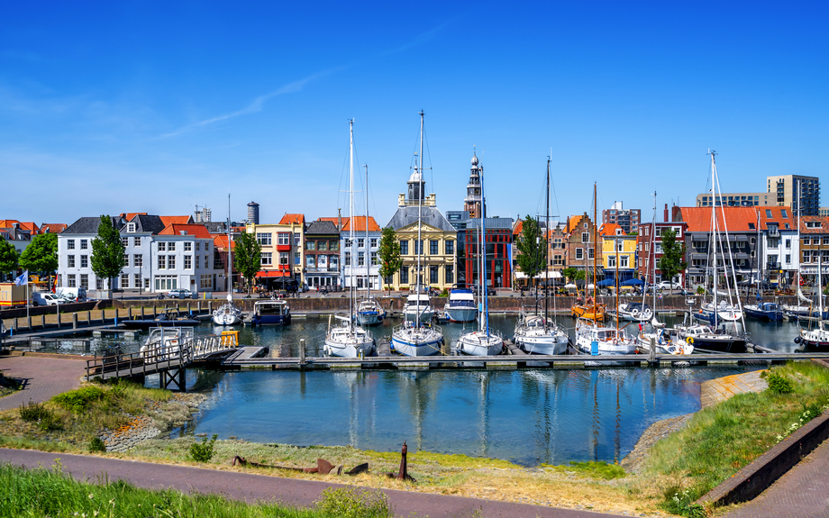 Altstadt von Vlissingen, Niederlande 
