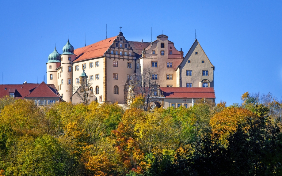 Blick auf Kapfenburg in der Region Ostalb