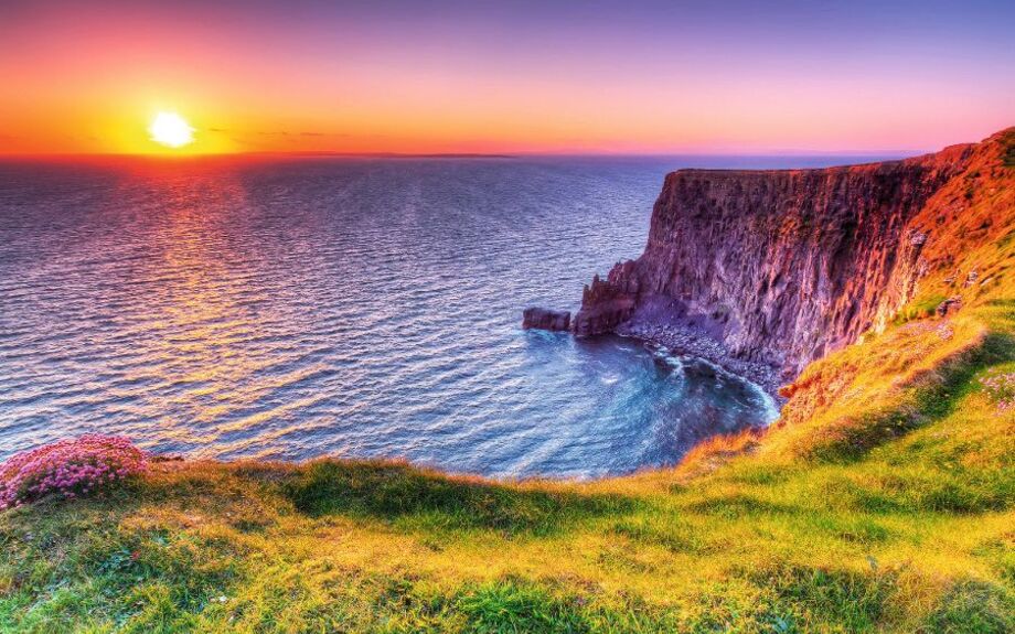 Cliffs of Moher bei Sonnenuntergang,Co. Clare,Irland
