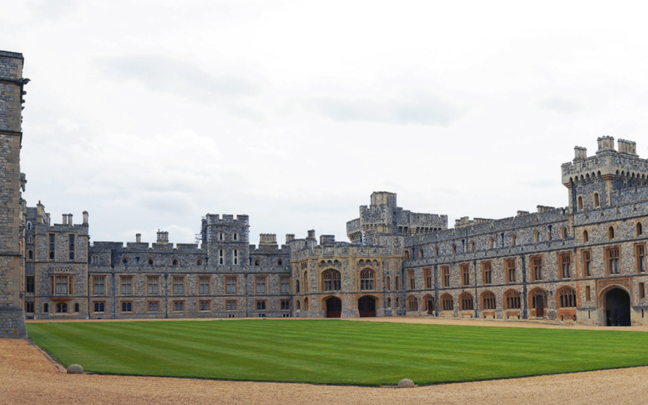 Windsor Castle, Blick durch den Oberen Hof auf den Südflügel