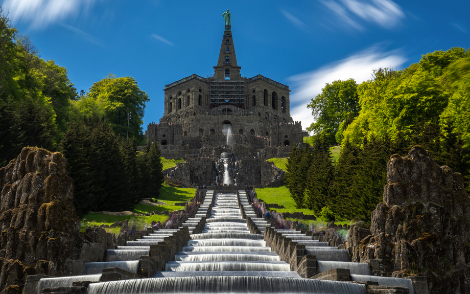 Wasserspiele im Bergpark Wilhelmshöhe