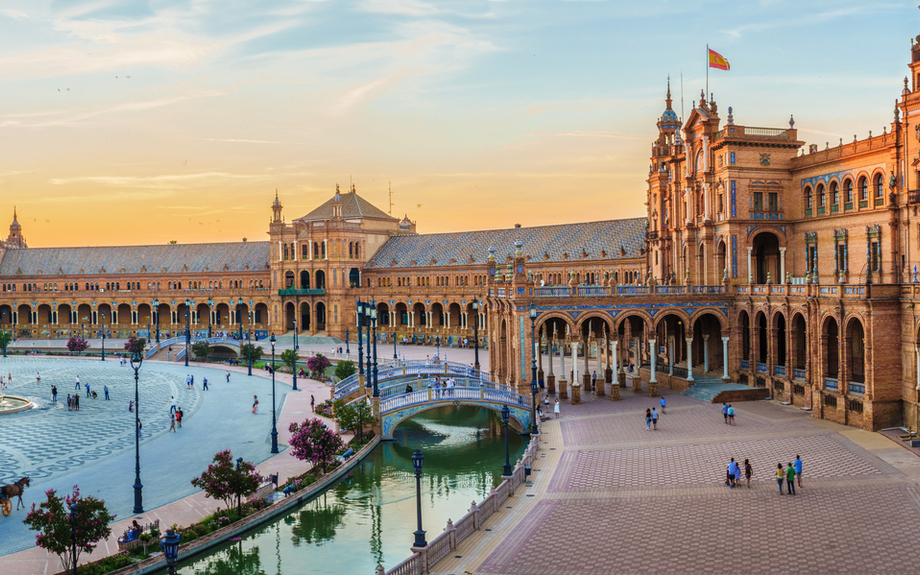 Plaza de España in Sevilla, Spanien