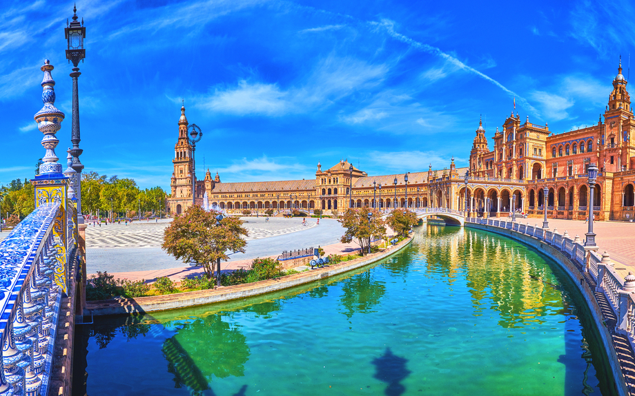 Plaza de España in Sevilla, Spanien