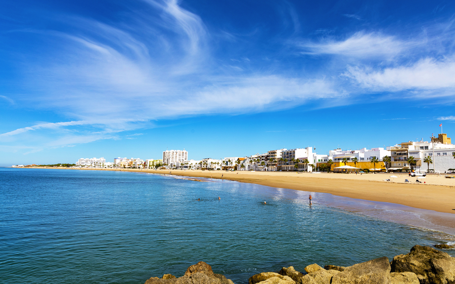 Strand in Rota in Andalusien