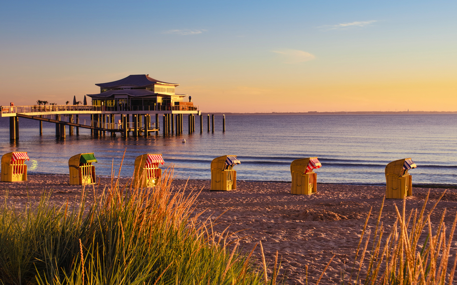 Timmendorfer Strand in Schleswig-Holstein, Deutschland